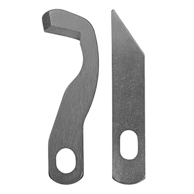 Abbildung von Nähwelt Flach Obermesser und Untermesser im Set für Brother 1034D (Originalersatzteile von Brother)