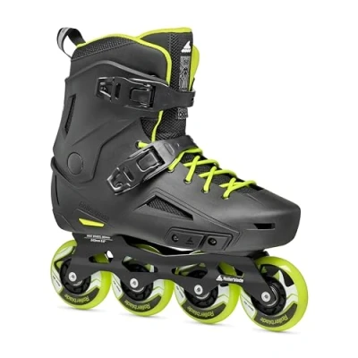 Abbildung von Rollerblade Lightning, Inline Skates für Männer, Urban Inliner, Schwarz/Gelb, 43/44