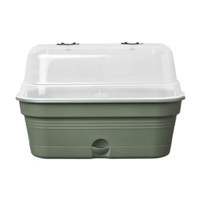Abbildung von elho Green Basics Anzucht Schale Allin1 32 Anzuchtset 100% recyceltem Plastik Ø 32.0 x H 13.2 cm Grün/Laubgrün