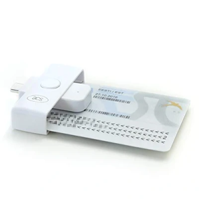 Abbildung von ACS ACR39U NF II USB C PocketMate Kartenleser eID Smart Card Compact Type Weiß