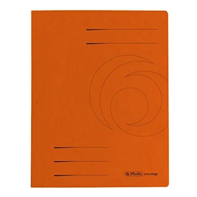 Abbildung von herlitz 10902922 Schnellhefter A4 Quality, orange, kaufmännische und Behördenheftung, 25 Stück