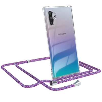 Abbildung von EAZY CASE Handykette kompatibel mit Samsung Galaxy Note 10 Plus Handyhülle Umhängeband, Handykordel Schutzhülle, Silikonhülle, Hülle, Stylische Kette für Smartphone, Unicorn