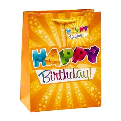 Abbildung von TSI Geschenktüten HAPPY BIRTHDAY, Größe: Mittel (HxBxT 23 x 18 10 cm), 3er Packung, Art. Nr. 84014 1