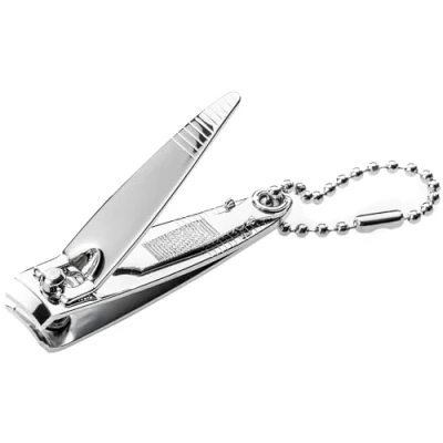 Abbildung von REMOS Nagelknipser mit Kette und integrierter Feile zum Kürzen der Nägel