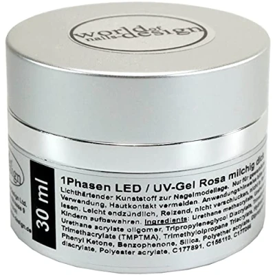 Abbildung von World of Nails Design UV Gel LED / 1 Phasen milky rosé, milchig rosa, Babyboomer Look