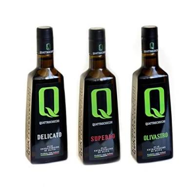 Abbildung von Olivenöl Monokultivares Quattrociocchi Auswahl Delicato Superbo Olivastro 500ml x 3