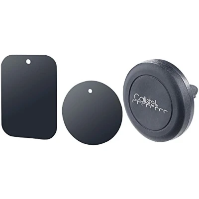 Abbildung von Callstel Handyhalterung Magnet: Mini Kfz Smartphone Halterung für Lüftungsgitter, Halte Magnet (Handyhalterung Auto Magnet, Handy Magnethalter, Mobiltelefon)
