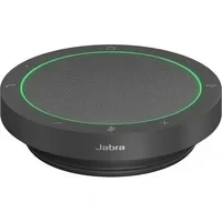 Abbildung von Jabra Speak2 40 tragbare Freisprechlösung, 4 Mikrofone mit Geräuschunterdrückung, 50 mm Breitband Lautsprecher, Audio, USB A und C, für Zoom Google Meet zertifiziert, Dunkelgrau