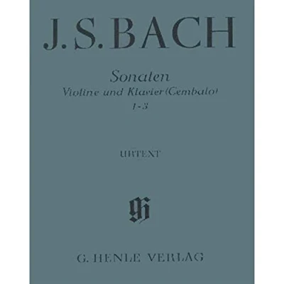 Abbildung von Sonaten für Violine und Klavier (Cembalo) 1 3 BWV 1014 1016; Klavier: Besetzung: (G. Henle Urtext Ausgabe)