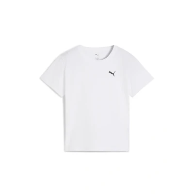 Abbildung von Puma Wardrobe Essentials Comfort T Shirt Damen Mit Plain White Größe: XS