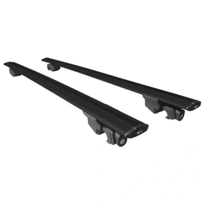 Abbildung von Omad Kompatibel mit Volkswagen Touran 2 (5T) 2015 2024 Hook Model Relingträger Dachträger Auto Gepäckträger Schwarz Aluminium Stangen