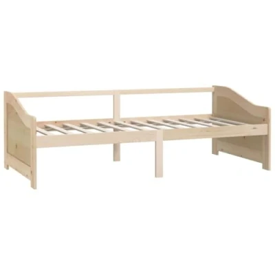 Abbildung von vidaXL Kiefernholz Massiv Tagesbett 3 Sitzer Sofa Bett Gästebett Schlafsofa Bettsofa Sofabett Holzbett Massivholzbett Bettgestell 90x200cm