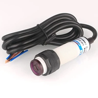 Abbildung von GUUZI 10cm M18 6 36VDC Diffus Lichtschranke Sensor Optisch DREI Leitungen NPN NO (Normalerweise Geöffnet) Näherungsschalter E3F DS10C4