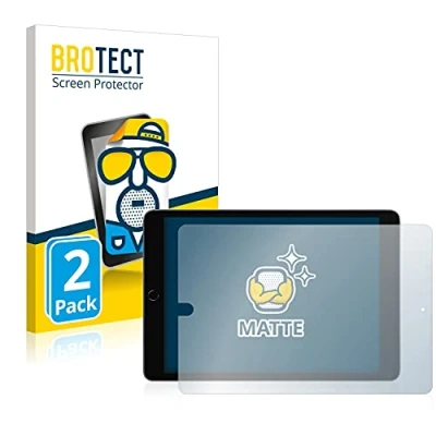 Abbildung von BROTECT Entspiegelungs Schutzfolie für Apple iPad 10.2&quot; WiFi Cellular 2021 (im Querformat, 9. Gen.) (2 Stück) Matte, Anti Fingerprint