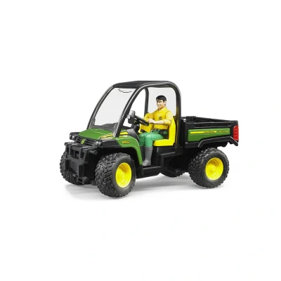 Abbildung von Bruder John Deere Gator XUV 855D mit Fahrer 1:16