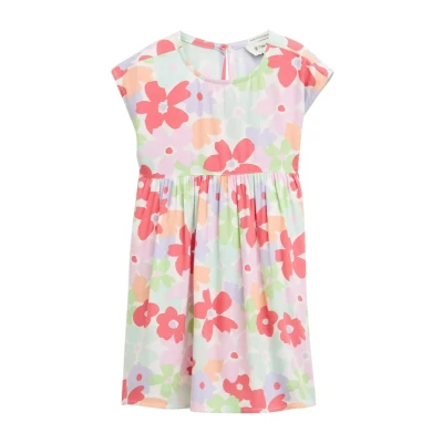 Abbildung von TOM Tailor Freizeitkleid für Kinder, Größe: 92/98, Big multicolor flower print