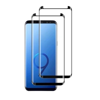 Abbildung von [2 Stück] Für Samsung Galaxy S9 Panzerfolie Schutzglas Verbundglas Display 3D Volle Bedeckung Runde Kante Displayschutz Anti Blasen Kratzen