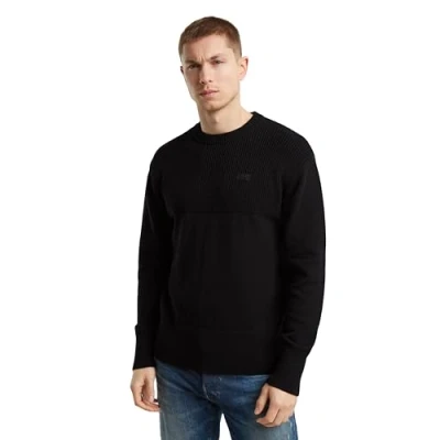 Abbildung von G STAR Strickpullover, Herren, Größe: Small, Dk black