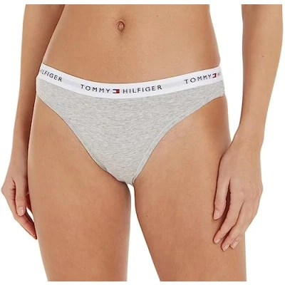 Abbildung von Tommy Hilfiger Damen Slip Unterwäsche, Grau (Light Grey Heather), S