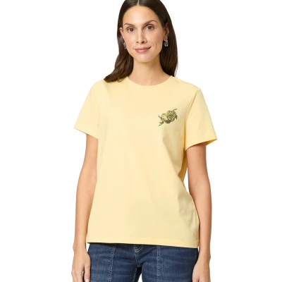 Abbildung von zero Tshirt print, Damen, Größe: 34, Patch yellowgreen