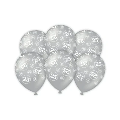 Abbildung von 25 Jahre verheiratet Luftballons 6 Stück