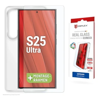 Abbildung von E.V.I. DISPLEX Real Glass + Case Samsung Galaxy S25 Ultra