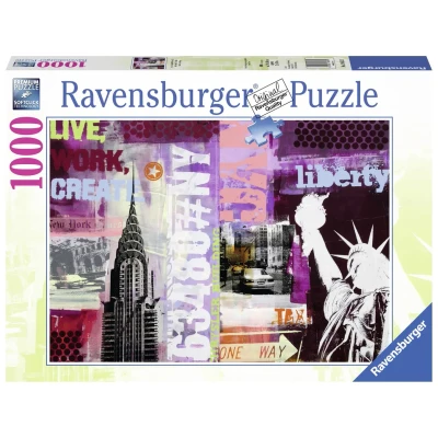 Abbildung von Ravensburger Puzzle 19613 Style Collage New York City 1000 Teile