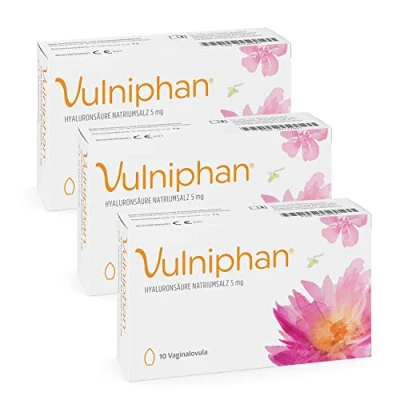 Abbildung von Vulniphan Vaginalovula, 3 x 10 St: Zur Behandlung von Scheidentrockenheit und Förderung der Regeneration Vaginalschleimhaut, mit Hyaluronsäure