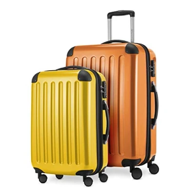 Abbildung von HAUPTSTADTKOFFER Alex 2er Kofferset Hartschale glänzend, mittelgrosser Koffer 65 cm + Handgepäck 55 cm, 74 42 Liter, TSA