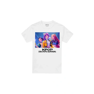 Abbildung von K Pop Demon Hunters Unisex Heroic Huntrix Huntr/X, White T Shirt, 5XL
