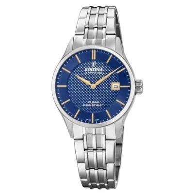 Abbildung von Festina Uhr Für Damen F20006/3 Swiss Made Silber Edelstahl Case SilberEdelstahl Band
