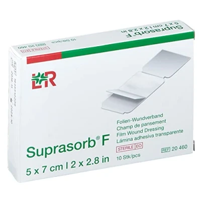 Abbildung von Suprasorb F Folien Wundverband 5x7cm steril