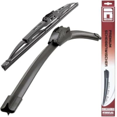 Abbildung von Recambo SCHEIBENWISCHER VORNE + HINTEN kompatibel für MERCEDES C Klasse T Modell S202 1993 2001 (2er Set: 600mm / 400mm)