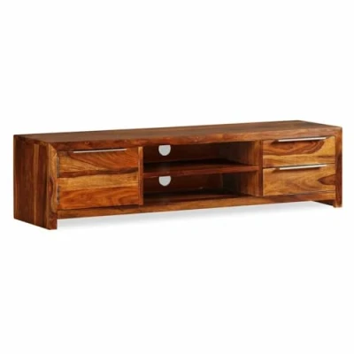 Abbildung von vidaXL Sheesham Holz Massiv TV Schrank Palisander Lowboard HiFi Fernsehschrank