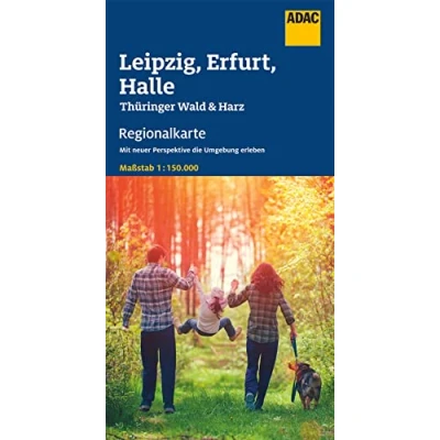 Abbildung von ADAC Regionalkarte 09 Leipzig, Erfurt, Halle 1:150.000: Thüringer Wald, Harz