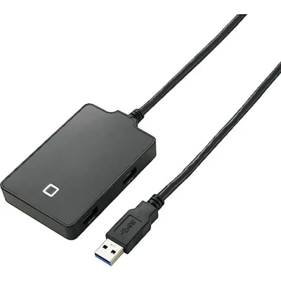 Abbildung von Renkforce 4 Port USB 3.2 Gen 1 Hub (USB 3.0) Schwarz