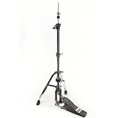 Abbildung von Fame HH9001 Hi Hat Ständer, 2 Beinig, Einzelkette, Doppelstrebig, Höhenverstellbar 75 100cm, Verchromt, Ideal für Doppelfußmaschinen, Professionelle Qualität, Preis Leistungs Sieger