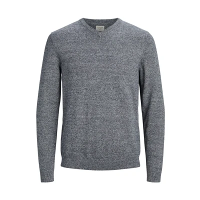 Abbildung von Jack &amp; Jones Jjebasic Strickpullover, Herren, Größe: XXL, Grey