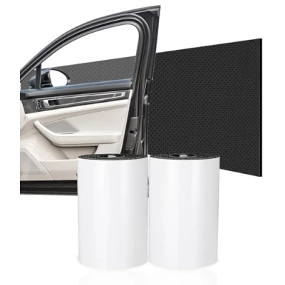Abbildung von 2X Garagen Wandschutz, 2m x 20cm Wandschutz Garage Selbstklebend, für Auto Türkantenschutz, die Garagenwand, Wandpolsterung, Schwarz
