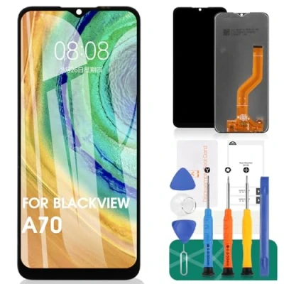 Abbildung von SRJTEK für Blackview A70 LCD Display Pro Bildschirm Ersatz / Touch Digitizer Assembly Repair Kits (Schwarz, ohne Rahmen)