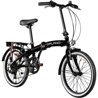 Abbildung von Galano Faltrad Metropolis, 6 Gang, Kettenschaltung, 20 Zoll Klapprad für Erwachsene 155 180cm Klappfahrrad Damen Herren