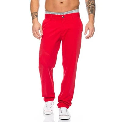 Abbildung von Rock Creek Herren Chino Hose Herrenhose RC 2083 [Rot W34 L34]