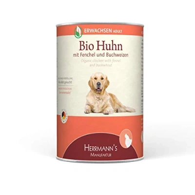 Abbildung von 400 g Herrmann&#039;s BIO Adult Huhn mit Fenchel