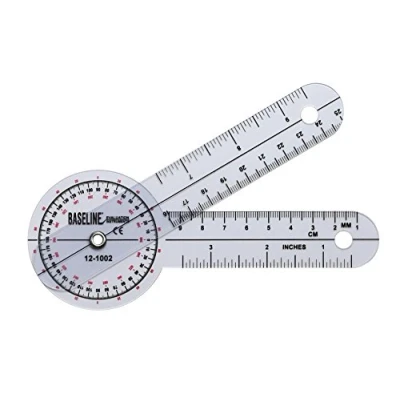 Abbildung von Baseline® Goniometer, Kunststoff 360 ISOM Länge 15 cm