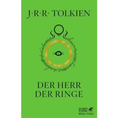 Abbildung von der Herr Ringe: in überarbeiteten Übersetzung von Wolfgang Krege Alle drei Bände im grasgrünen Schuber mit Goldprägung (Der Ringe. Ausgabe neuer und Rechtschreibung)