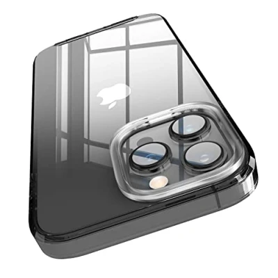 Abbildung von elago Hybrid Transparente Hülle Kompatibel mit iPhone 14 Pro Max (6.7&quot;), PC + TPU Technologie, Kristallklar, Stoßsicherer Stoßfängerabdeckung, Ganzkörperschutz (Schwarz)