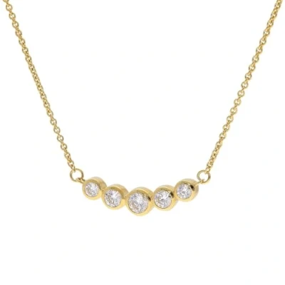 Abbildung von GLIZZ GL8811 Damen Halskette Gold 333/8K Zirkonia Collier