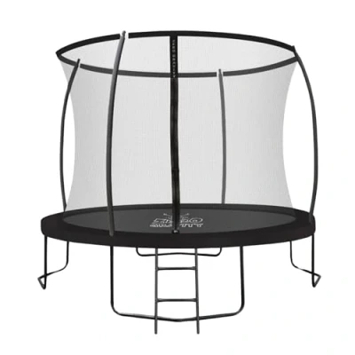 Abbildung von Zero Gravity Gartentrampolin Ø183/244/305/366/427 cm, Leiter &amp; Sicherheitsnetz, TÜV cert, Trampolin