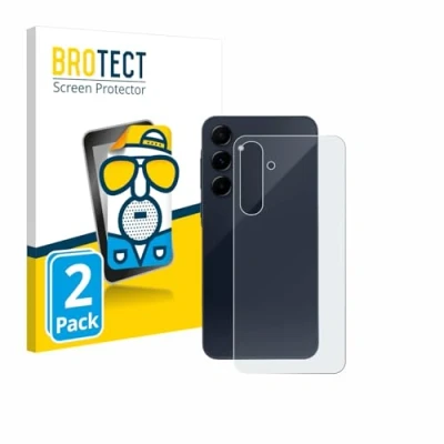 Abbildung von BROTECT Entspiegelungs Schutzfolie für Samsung Galaxy A55 5G (Rückseite) (2 Stück) Matte Displayschutz Folie, Anti Reflex, Fingerprint