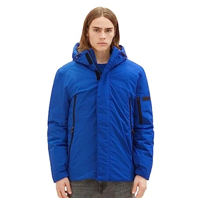 Abbildung von TOM Tailor Denim Outdoorjacke, Herren, Größe: XL, Shiny royal blue